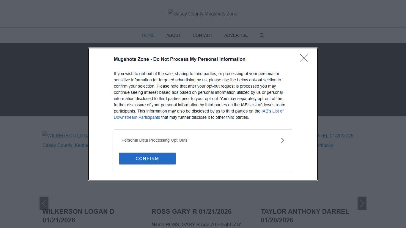 Casey County Mugshots Zone