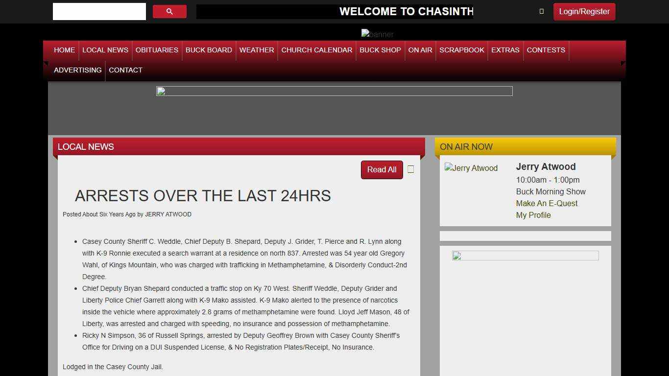 ARRESTS OVER THE LAST 24HRS